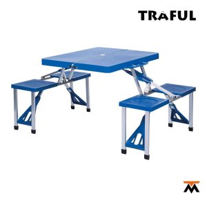 Mesa de Picnic Plegable con bancos TLP004-ALU