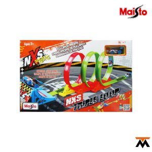 Pista Lanzador de Autos NXS Triple o Dual Loop MAISTO