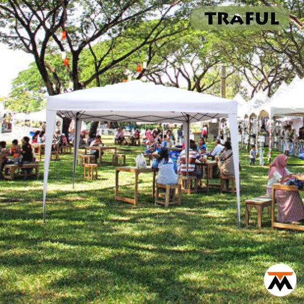 Gazebo Plegable Poliéster 3x3 Mts