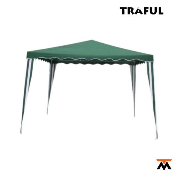 Gazebo Fijo Traful 3 x 3 x 2,50 Mts. Verde Blanco