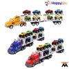 Camión transportador de 8 autos a fricción