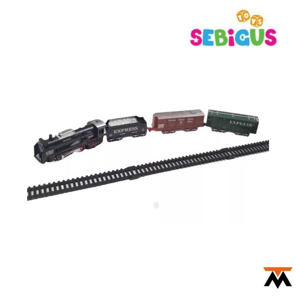 Pista De Tren Sebigus Con Vagones Luz Y Sonido