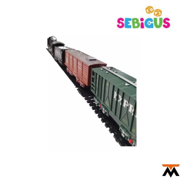 Pista De Tren Sebigus Con Vagones Luz Y Sonido