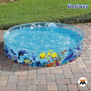  Pileta Rígida Infantil Bestway 183 X 38 cm Animales Marinos