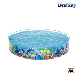 Pileta Infantil Pez Payaso Bestway Redonda 244x46cm 2074lts